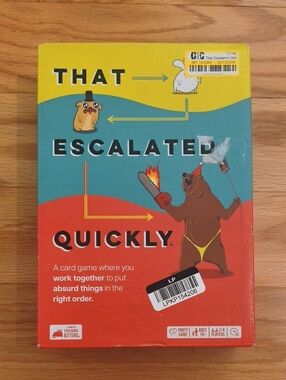 That Escalated Quickly Card Game Ages 10+ NWT